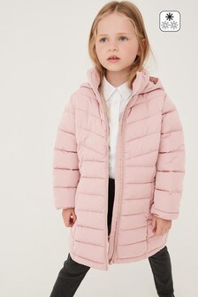 Shower Resistant Long Padded Jacket (3-16yrs)