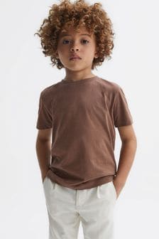 Reiss Tobacco Bless Junior Crew Neck T-Shirt (490997) | CA$26