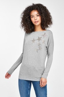 Haut à manches chauve-souris longues