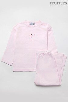 Trotters London Pink Margot Stripe Jersey Pyjamas (492640) | 46 €