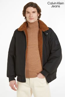 Calvin Klein Jeans Reversible Sherpa Black Bomber Jacket (493259) | €155