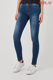 Replay Washed Blue Skinny Leg Jeans (493419) | $157