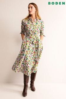 Boden Green Amy Cotton Midi Shirt Dress (493740) | 184 €