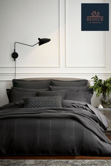 Bedeck Of Belfast Charcoal Grey 300 Thread Count Cotton Mansa Oxford Pillowcase (493904) | NT$930