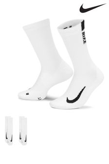Nike White/Black Multiplier Crew Socks 2 Pack (494161) | 16 €