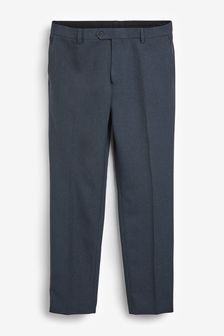 Blue Slim Fit Shiny Tuxedo Suit: Trousers (494389) | 51 €