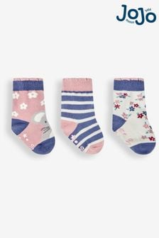 Jojo Maman Bébé Socken mit Mausmotiv im 3er-Pack (494575) | 15 €