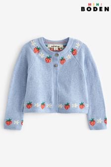 Boden Blue Chick Embroidered Cardigan (495053) | Kč1,350 - Kč1,545