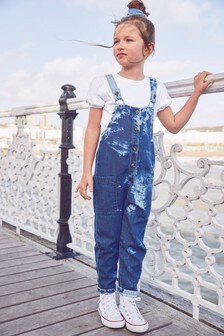 אוברול קצר עם חולצת טי (גילאי 3 עד 16)