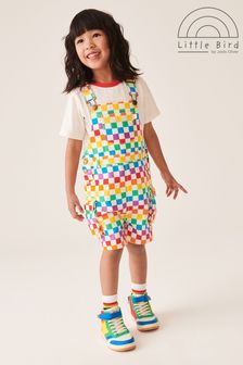 Little Bird by Jools Oliver Multi Rainbow Checkerboard Dungaree and T-Shirt Set (495976) | €38 - €45