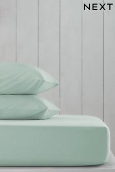 Duck Egg Blue Cotton Rich Fitted Sheet (496018) | €4 - €7