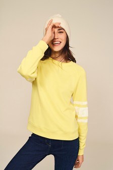 Sweat-shirt à manches motif étoile