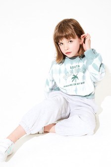 סווצ'ר קצר עם צווארון עגול (גילאי 3 עד 16)