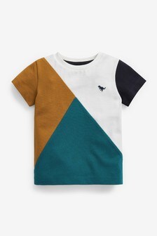 T-shirt color block en piqué (3 mois - 7 ans)