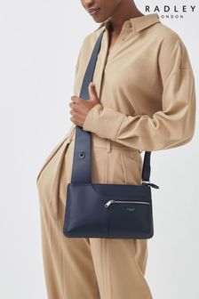 Radley London Small Blue Pockets Icon Zip-Top Cross-Body Bag