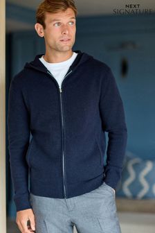 Hoodies Blue Zip Through Knitwear Next Luxembourg