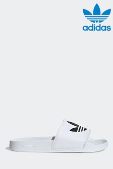 Adidas White UK 9 EU 43 Sandals Next Luxembourg