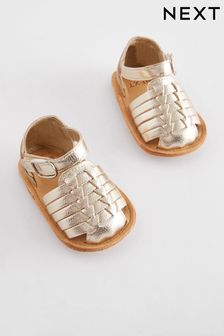 Gold Fisherman Baby Sandals (0-24mths) (499519) | OMR4