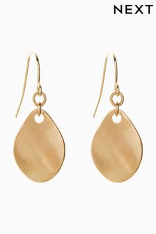 Gold Tone Petal Drop Earrings (499602) | $11