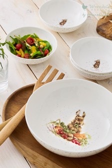 White Royal Worcester Wrendale Rabbit Salad Bowl (499653) | €54