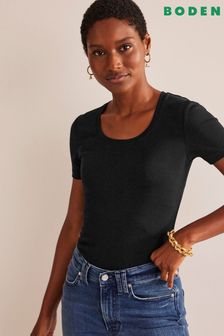 Boden Black Essential Jersey T-Shirt (499655) | €34