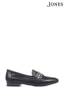 Jones Bootmaker Black Adriana Embellished Leather Ladies Loafers (499679) | 114 €