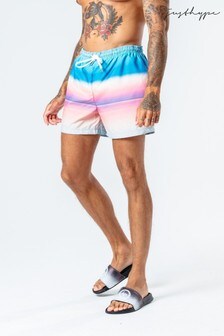 Hype. Mens Blue Multi Horizon Fade Swim Shorts (499711) | €37