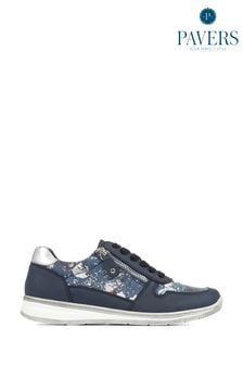 Pavers Blue Lightweight Lace-Up Trainers (4D5018) | LEI 209
