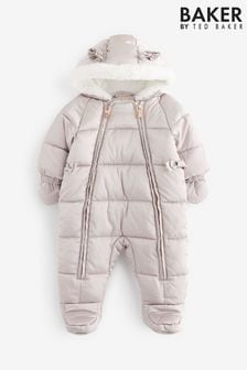 Baker by Ted Baker Oyster Shower Resistant Snowsuit With Mittens (4QC110) | €71 - €73