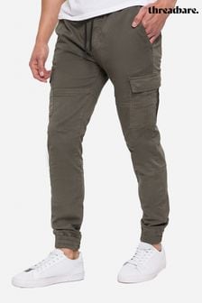 Vert - Pantalon cargo Threadbare à poignets (500375) | €40