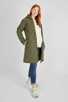 JoJo Maman Bébé 2-in-1 Quilted Maternity Puffer Coat