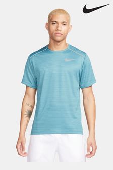 Niebieski - Koszulka do biegania Nike Miler Dri-fit Uv (501372) | 210 zł