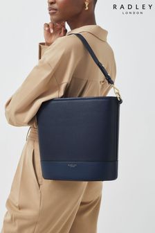 Radley London Medium Blue Montgomery Square Open-Top Shoulder Bag (501380) | $412