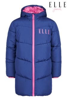 Abrigo acolchado largo en azul de Elle (501384) | 106 € - 127 €