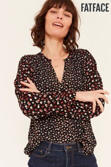 Chemisier FatFace à petites fleurs noir