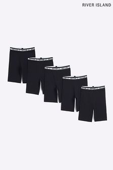 Black cycling online shorts river island