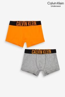 Calvin Klein Kids Orange Intense Power Trunks 2 Pack (502004) | ₪ 126