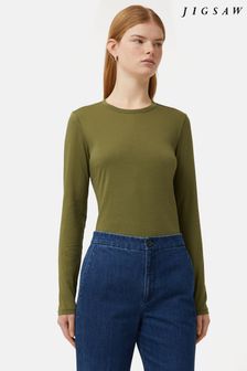 Grün - Jigsaw Langärmeliges Shirt aus Supima-Baumwolle (502200) | 52 €