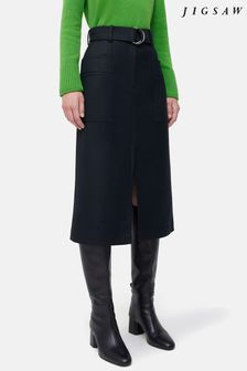 Jigsaw Wool Belted Utility Skirt (502307) | AED971