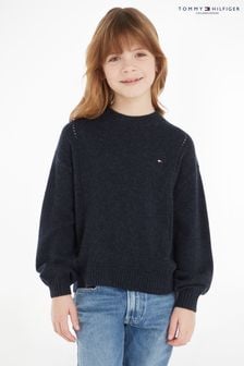Tommy Hilfiger otroški pulover iz mehke volne Tommy Hilfiger Essential (502772) | €31 - €37