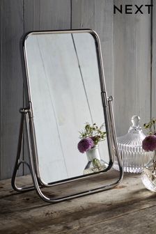 Silver Chrome Rectangle Dressing Table Vanity Mirror