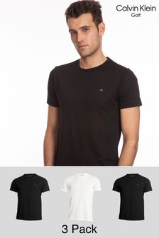 Calvin Klein Golf White T-Shirts 3 Pack (503275) | 146 QAR