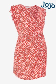 紅色 - Jojo Maman Bébé孕婦裝碎花皺褶袖襯衫 (503643) | NT$1,630