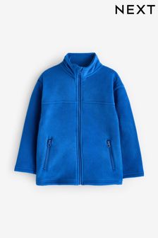 Albastru cobalt - Jachetă din fleece cu buzunare și fermoar (3-16ani) (503672) | 70 LEI - 120 LEI