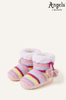 Angels by Accessorize Girls Stripe Slipper Boots (504553) | €10 - €11