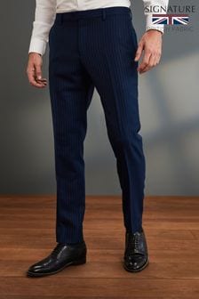 Blau gestreift - Signature Empire Mills Gestreifter Anzug aus 100 % Wolle: Hose (504781) | 128 €