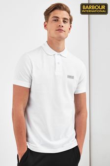 أبيض - قميص بولو أساسي من Barbour® International  (504819) | ‏300 ر.س‏