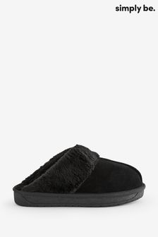 Simply Be Suede Slippers In Wide Fit (504932) | 15 €