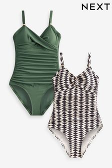 2 Pack Tummy Control Swimsuit