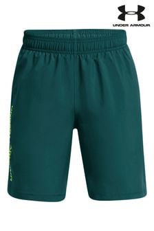 Verde Chrome - Pantaloni scurți țesuți cu logotip Under Armour (505193) | 125 LEI